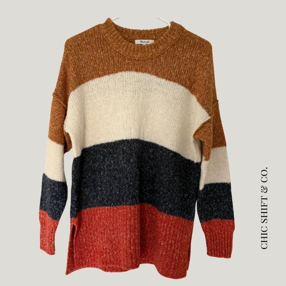 Madewell | Striped Baxter Sweater | Oversized - Picture 1 of 6